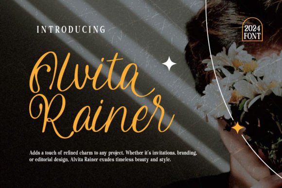 Alvita Rainer: The Elegant Script Typeface for Handmade Brands