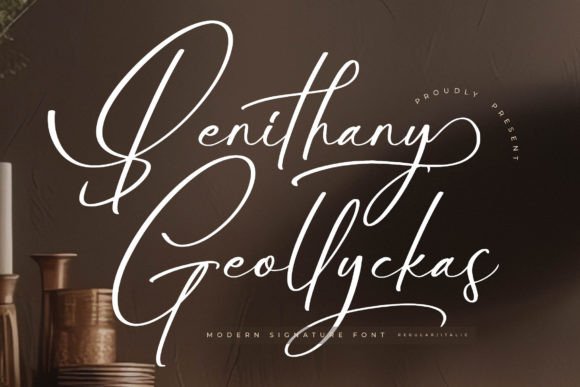 Benithany Geollyckas: A Modern Script Font for Editorial Design