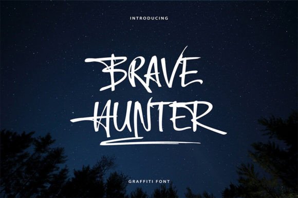 Brave Hunter Typeface: Adding Bold Handcrafted Energy to Web Layouts