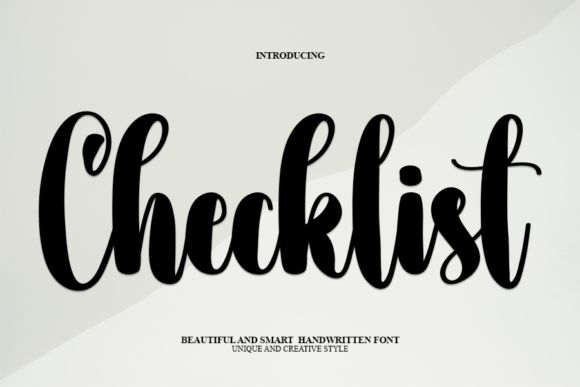 Checklist Typeface: A Delicate Handwritten Font for Crafters and Sellers