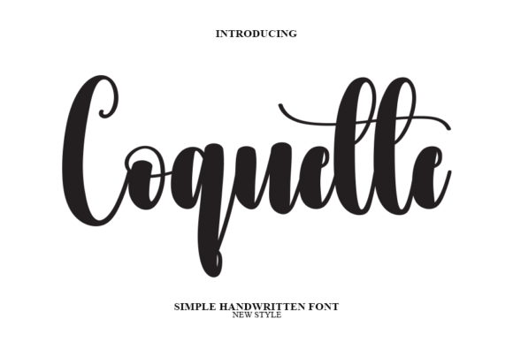 Coquette: A Delicate Handwritten Font for Unique Branding Projects