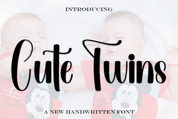 Cute Twins: A Handwritten Typeface for Editorial Elegance