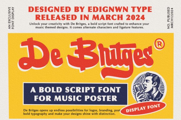 De Britges: A Modern Script Font for Editorial Design