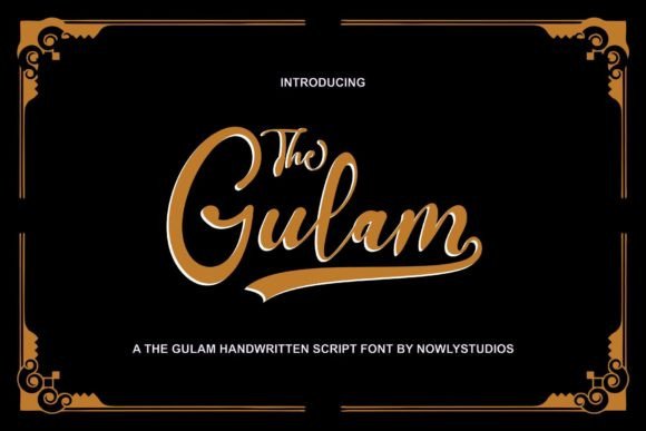 Gulam: The Elegant Script Font for Handmade Labels and Invitations