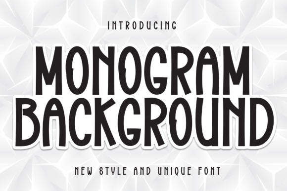 Monogram Background: A Modern Typeface for Small Business Branding
