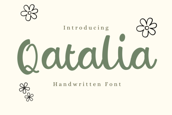 Qatalia: A Handwritten Typeface for Modern Editorial Design