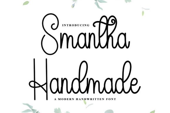 Smantha Handmade: A Modern Script Typeface for Digital Branding