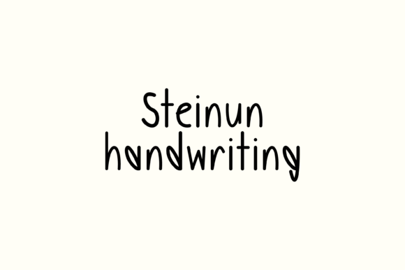 Steinun Typeface: The Handwritten Font That Brightens Campaign Visuals