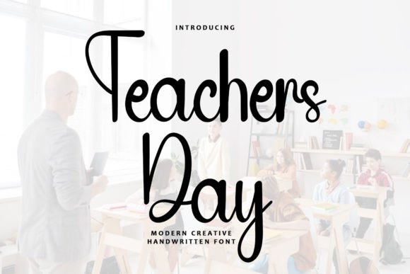 Teachers Day Typeface Review: A Handwritten Script for Elegant Branding