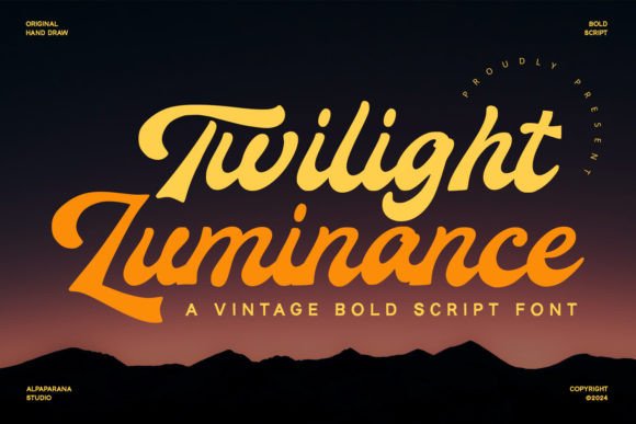 Twilight Luminance: A Handwritten Font for Editorial Warmth
