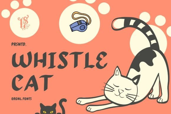 Whistle Cat Typeface: Retro Branding for Small Businesses